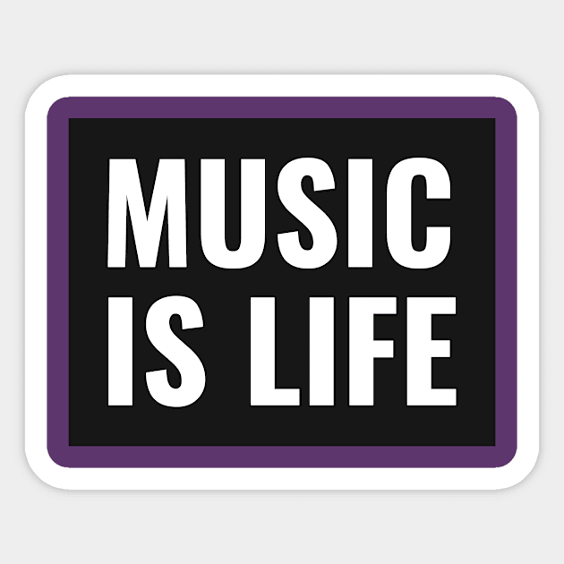 Music is life Sticker by h-designz